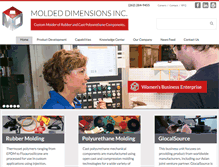 Tablet Screenshot of moldeddimensions.com